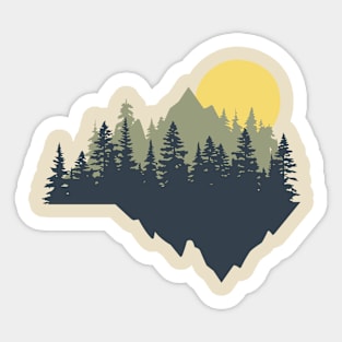 nature and mountain Sticker